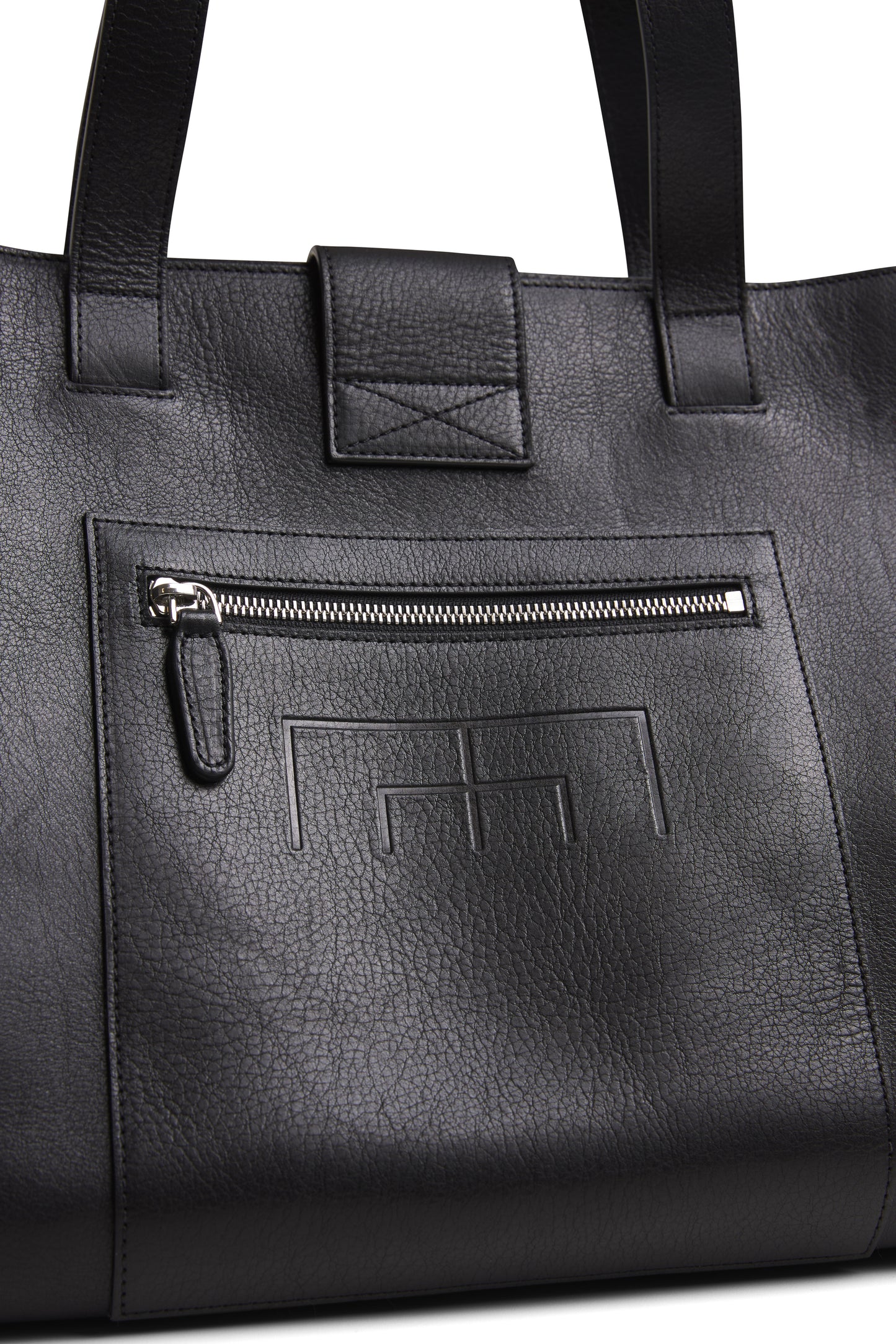 MIMIR ARC Leather Tote BAG Black