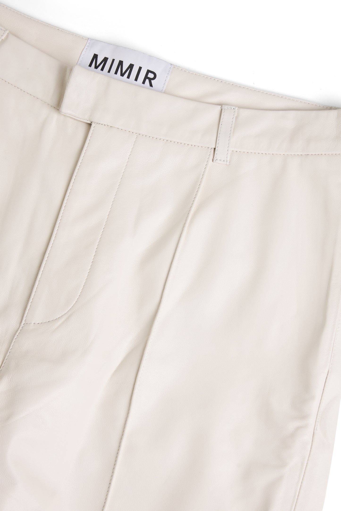 MIMIR ASKR Leather Shorts SHORTS Beige/Early Frost