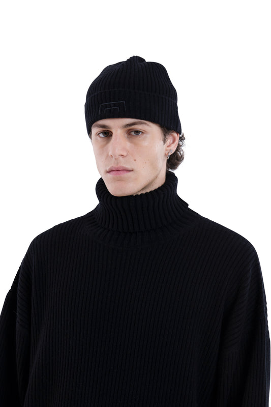 MIMIR HELM KNIT BEANIE Black