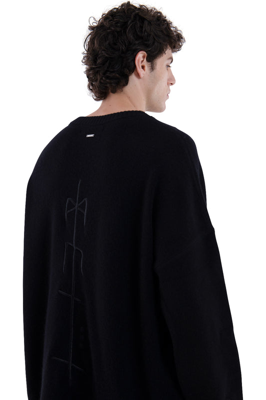MIMIR MEMORY KNIT SWEATER Black