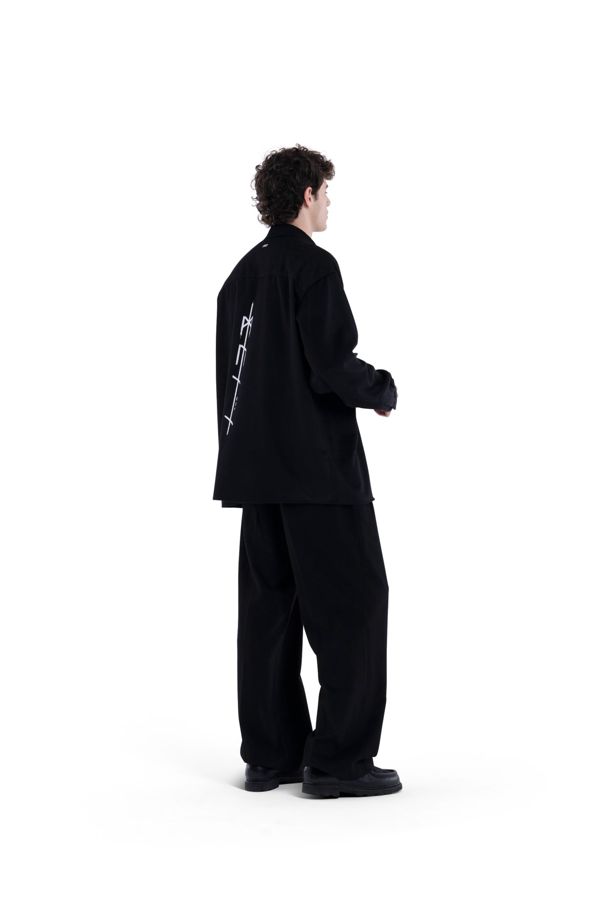 MIMIR MEMORY WOOL SILK SHIRT Black