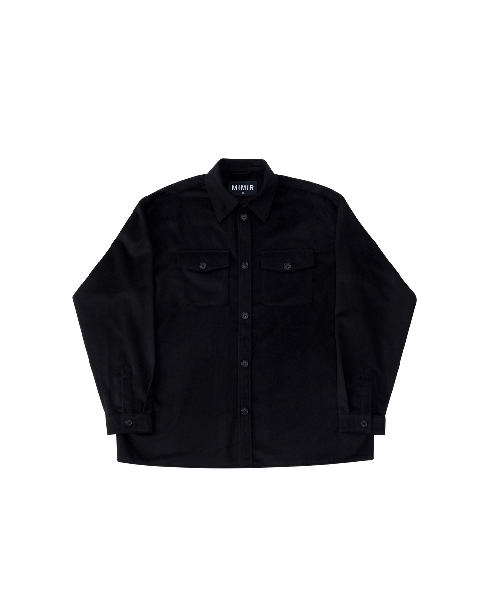 MIMIR MEMORY WOOL SILK SHIRT Black