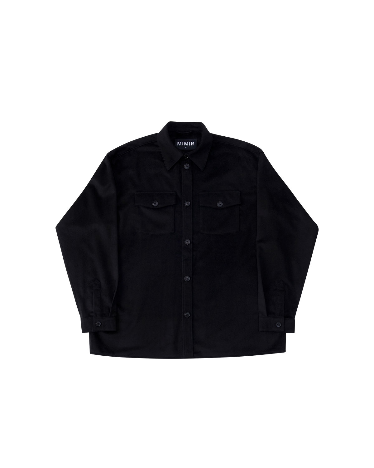 MIMIR MEMORY WOOL SILK SHIRT Black