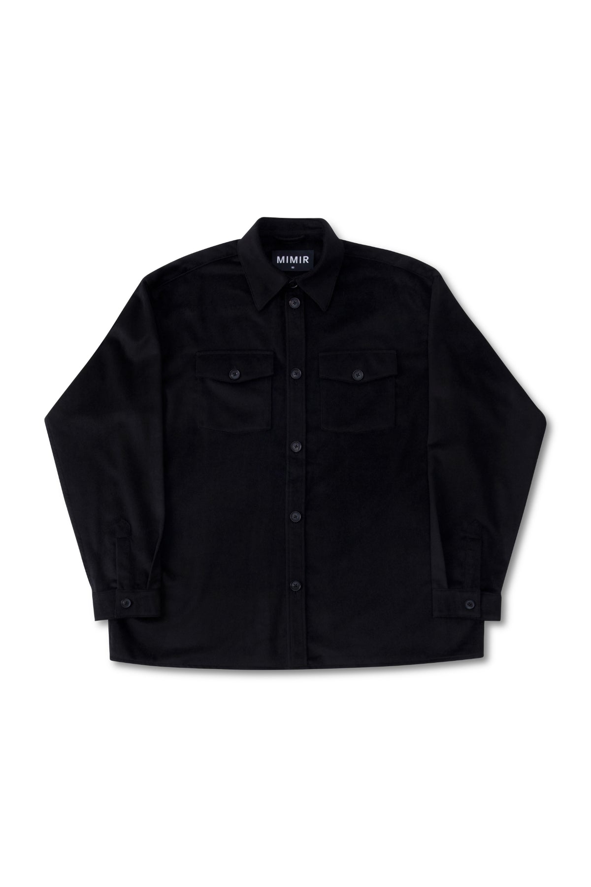 MIMIR MEMORY WOOL SILK SHIRT Black