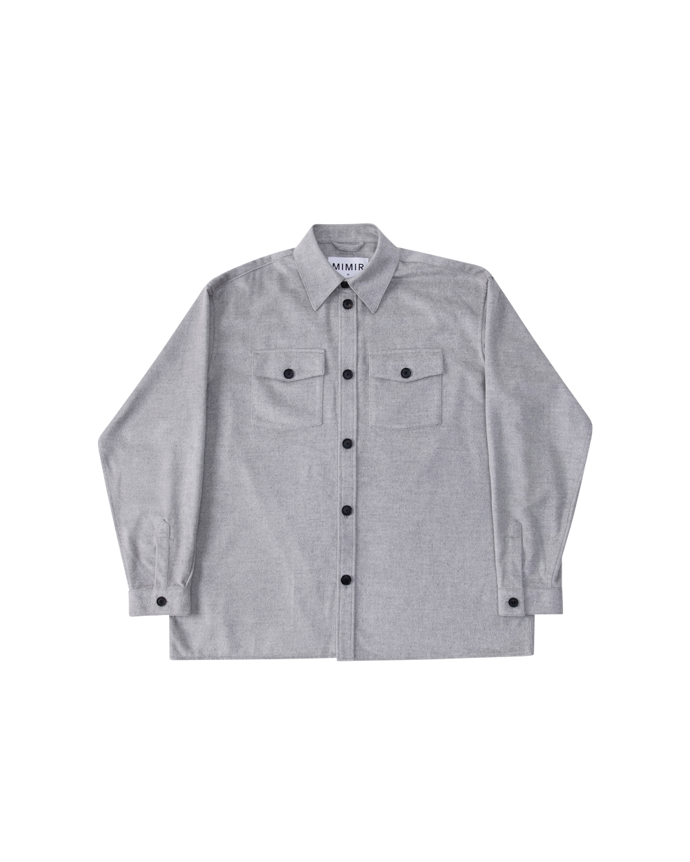 MIMIR MEMORY WOOL SILK SHIRT Grey