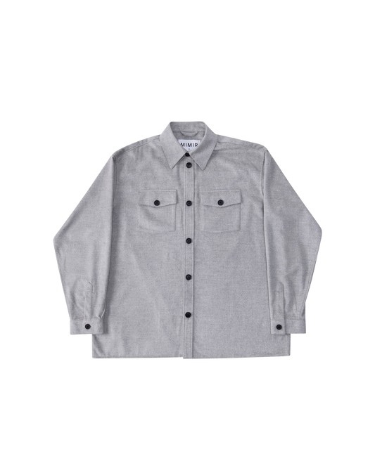 MIMIR MEMORY WOOL SILK SHIRT Grey