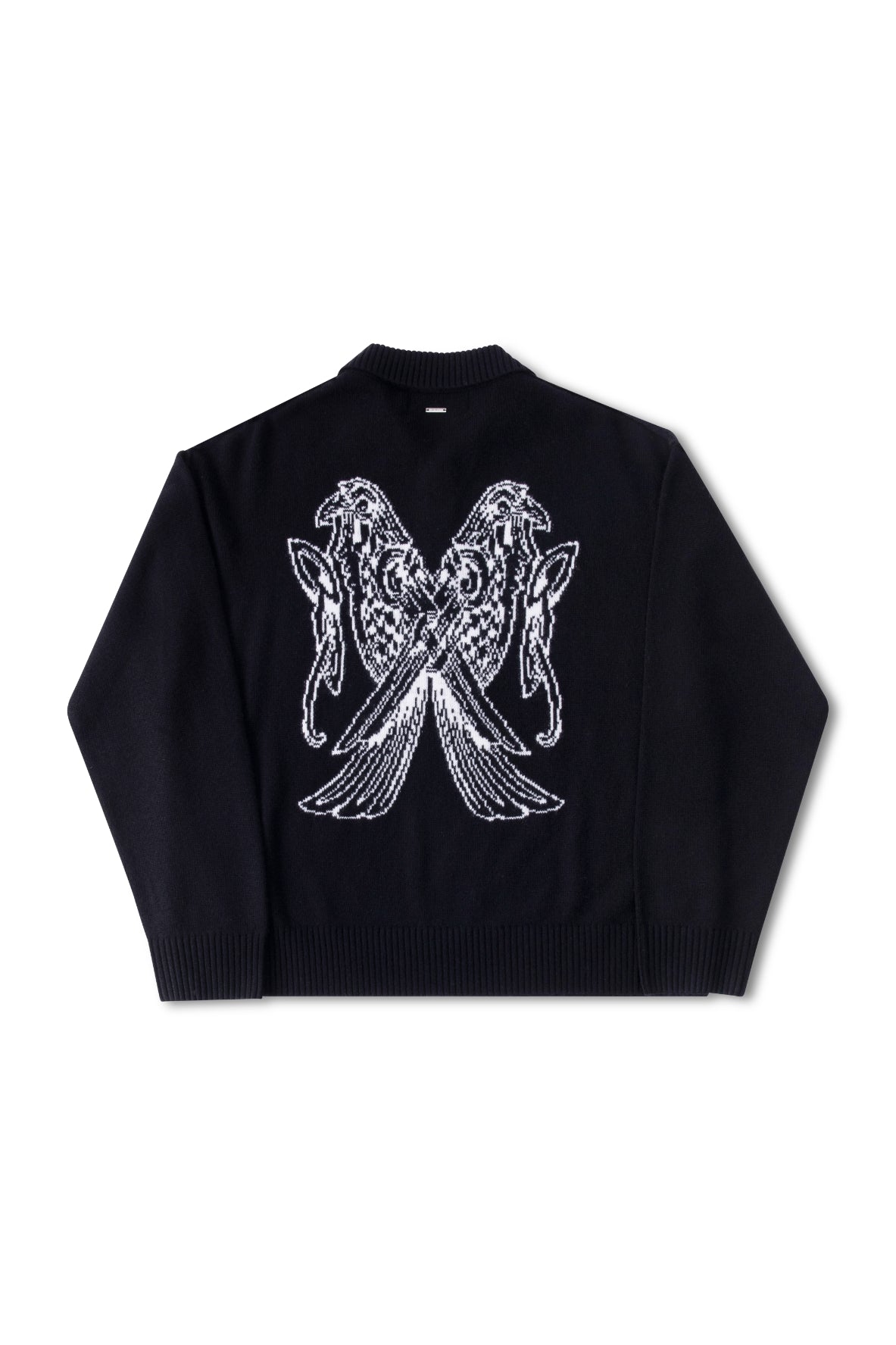 MIMIR MUNINN KNIT POLO Black