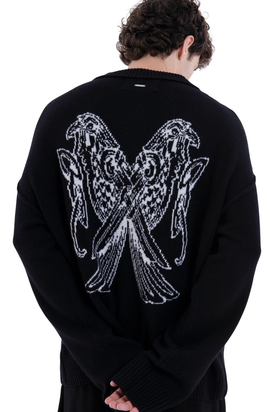 MIMIR MUNINN KNIT POLO Black