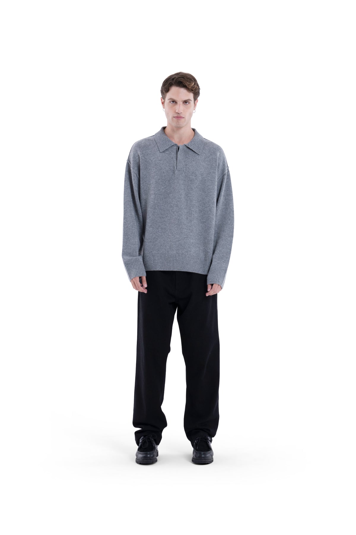 MIMIR MUNINN KNIT POLO Grey