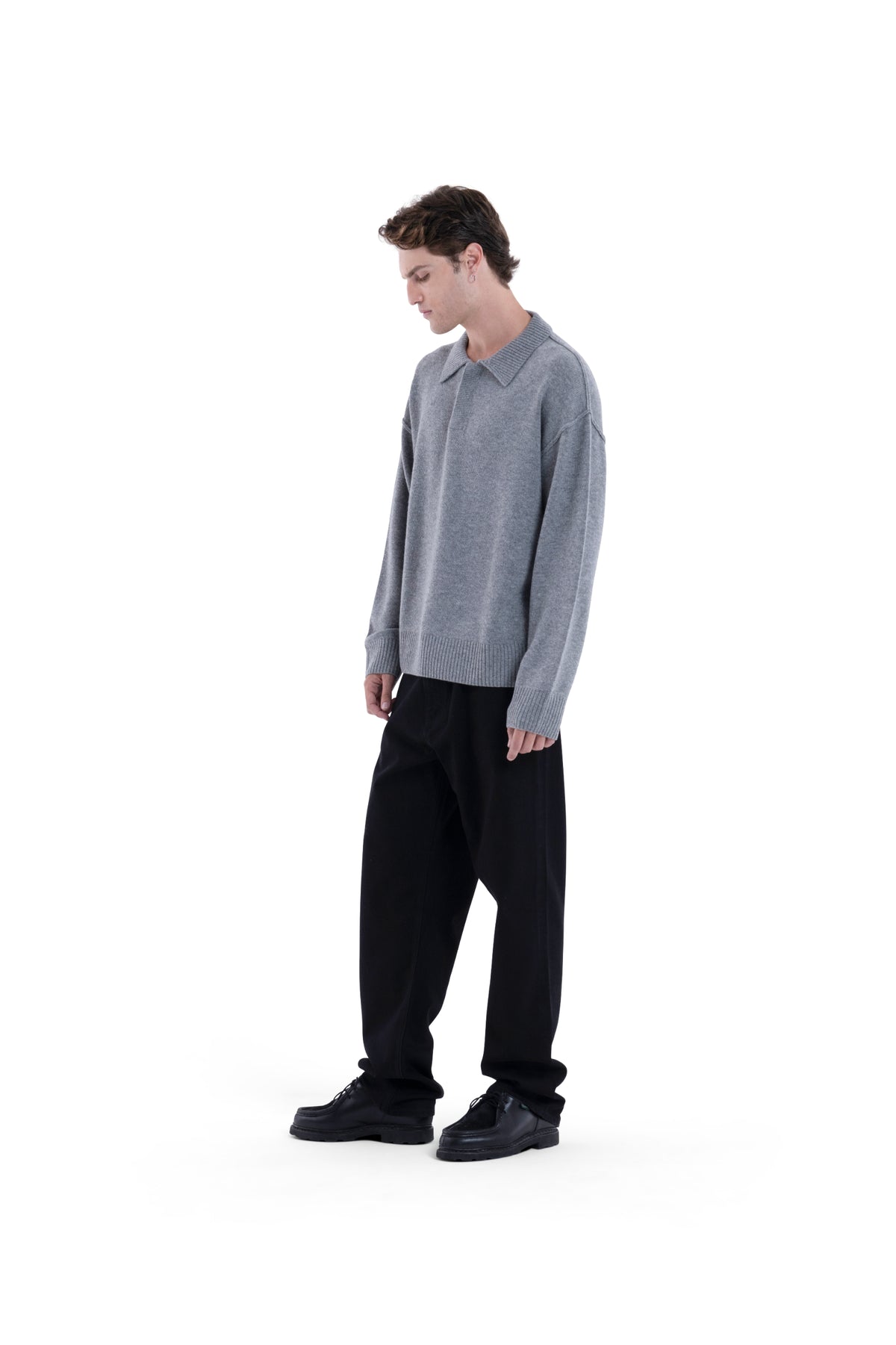 MIMIR MUNINN KNIT POLO Grey