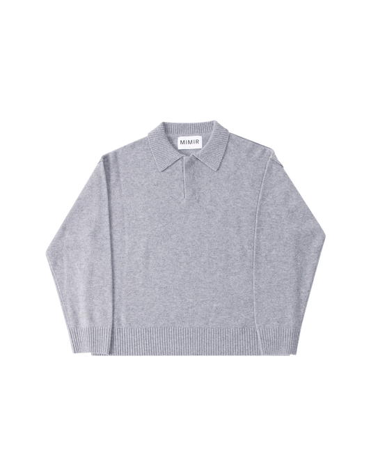 MIMIR MUNINN KNIT POLO Grey