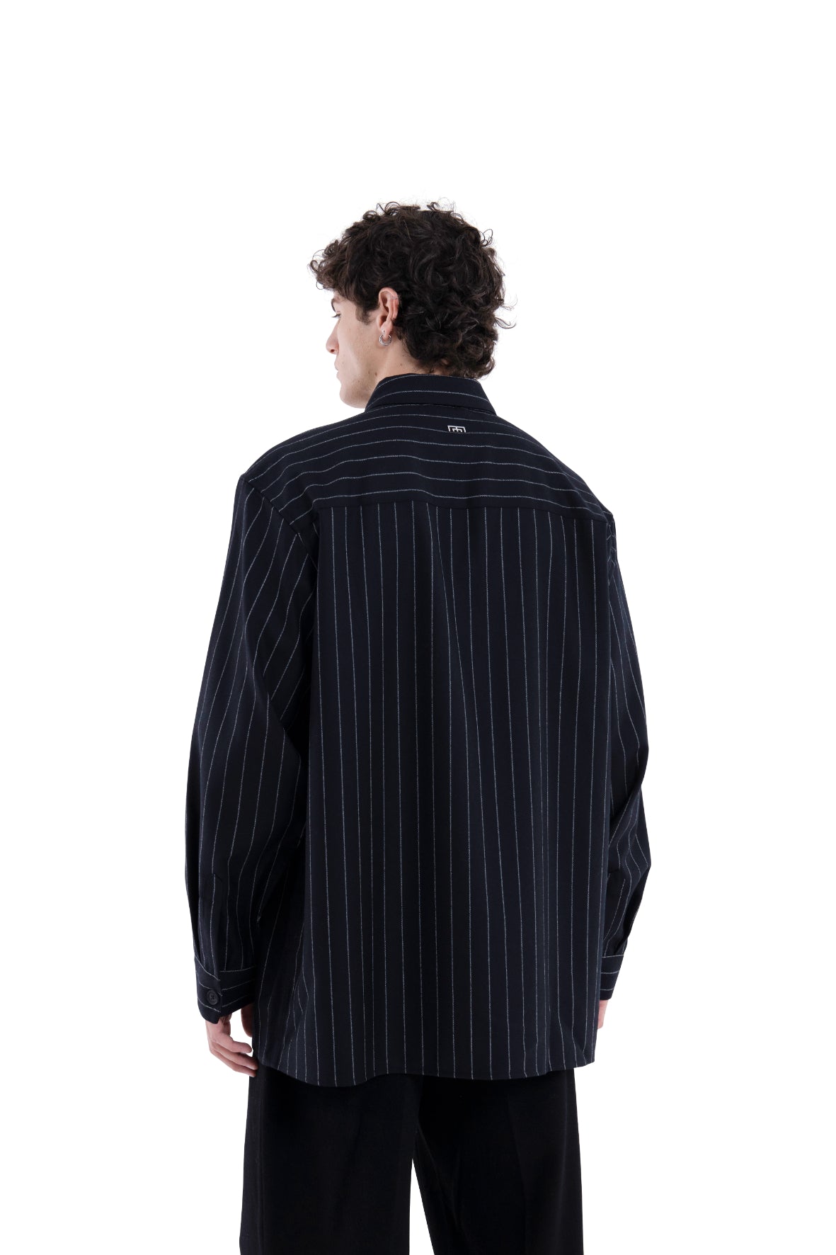 MIMIR REGLA PINSTRIPE SHIRT Black/Chalk Stripe