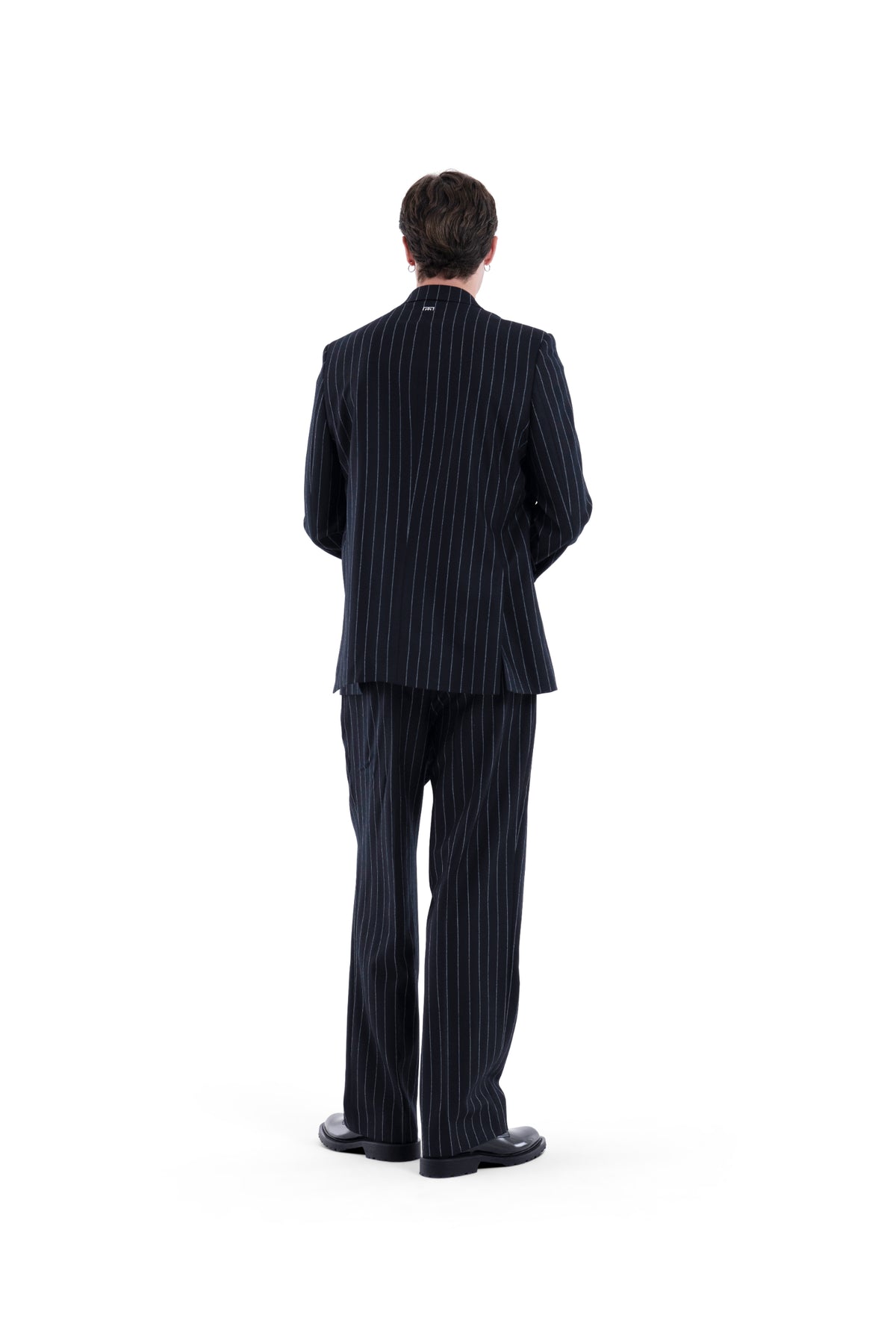 MIMIR SKADI PINSTRIPE TROUSERS Black/Chalk Stripe