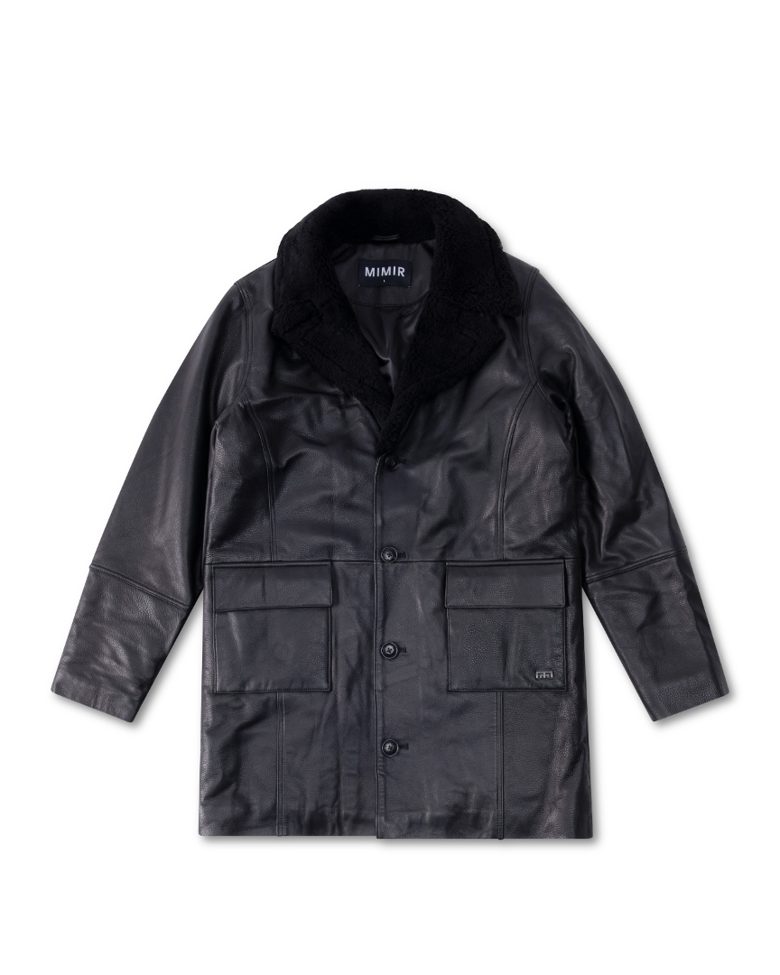 MIMIR VORN SHEARLING JACKET Black