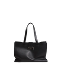 MIMIR ARC Leather Tote BAG Black/Affenpinscher