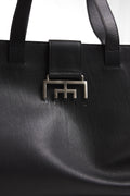MIMIR ARC Leather Tote BAG Black/Affenpinscher