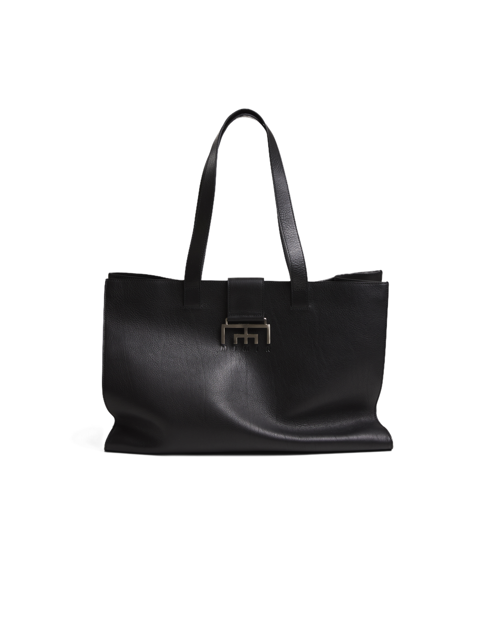 MIMIR ARC Leather Tote BAG Black/Affenpinscher