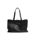 MIMIR ARC Leather Tote BAG Black/Affenpinscher