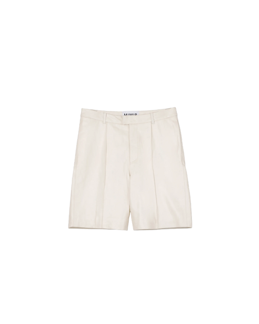 MIMIR ASKR Leather Shorts SHORTS Beige/Early Frost