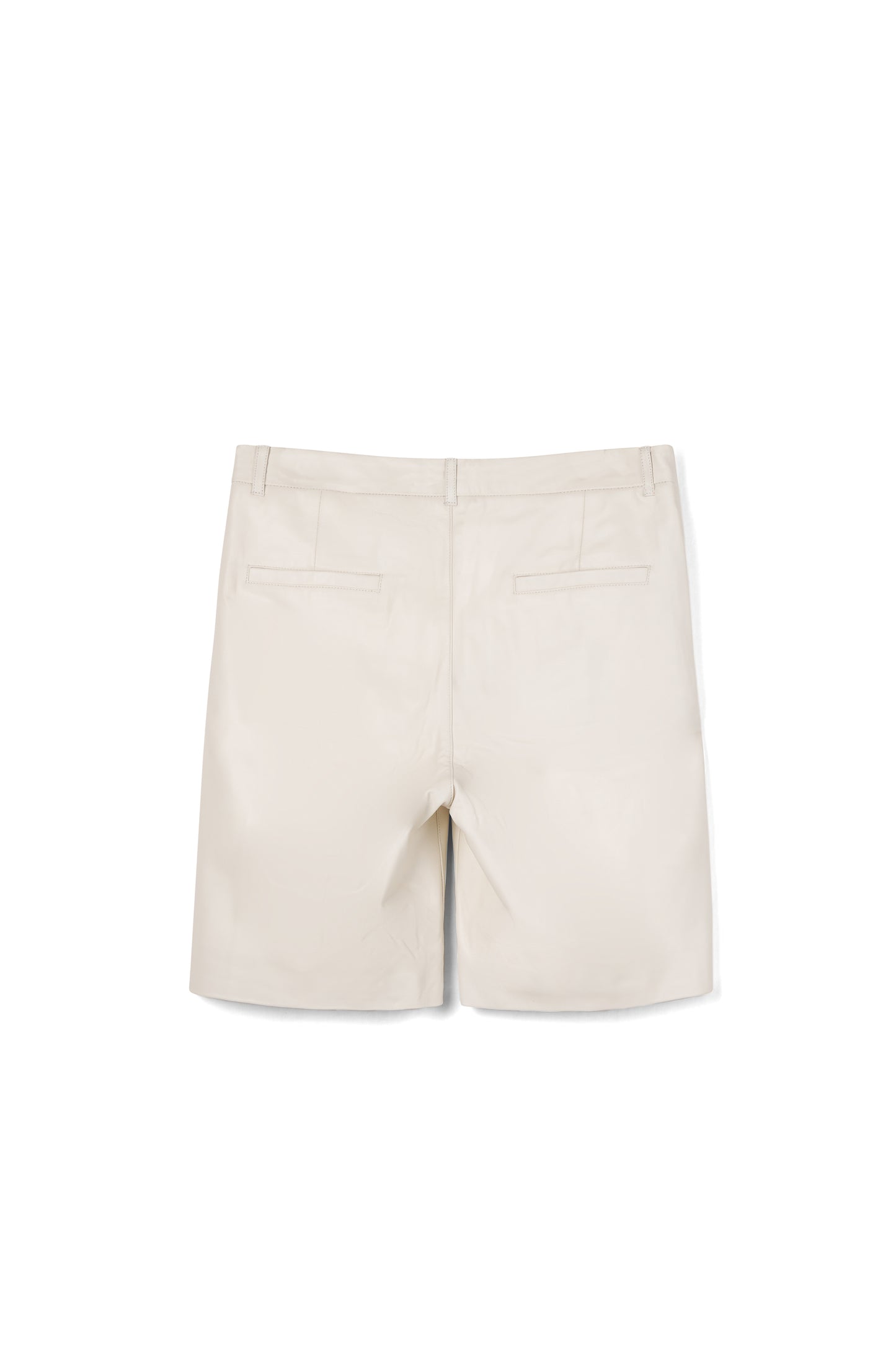 MIMIR ASKR Leather Shorts SHORTS Beige/Early Frost