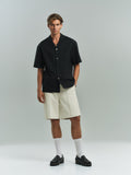 MIMIR ASKR Leather Shorts SHORTS Beige/Early Frost