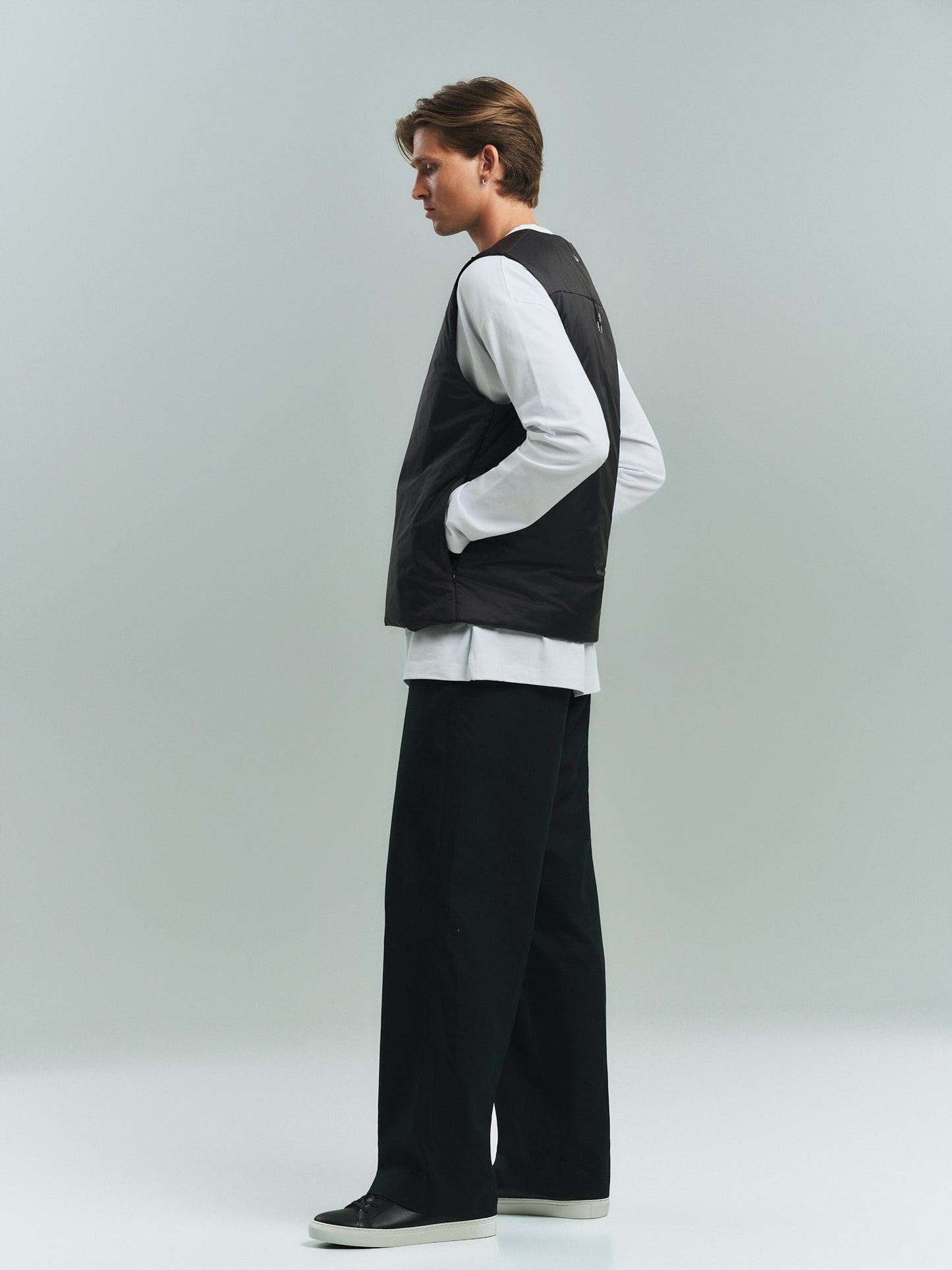 MIMIR COLUMN Trousers TROUSERS Black/Affenpinscher