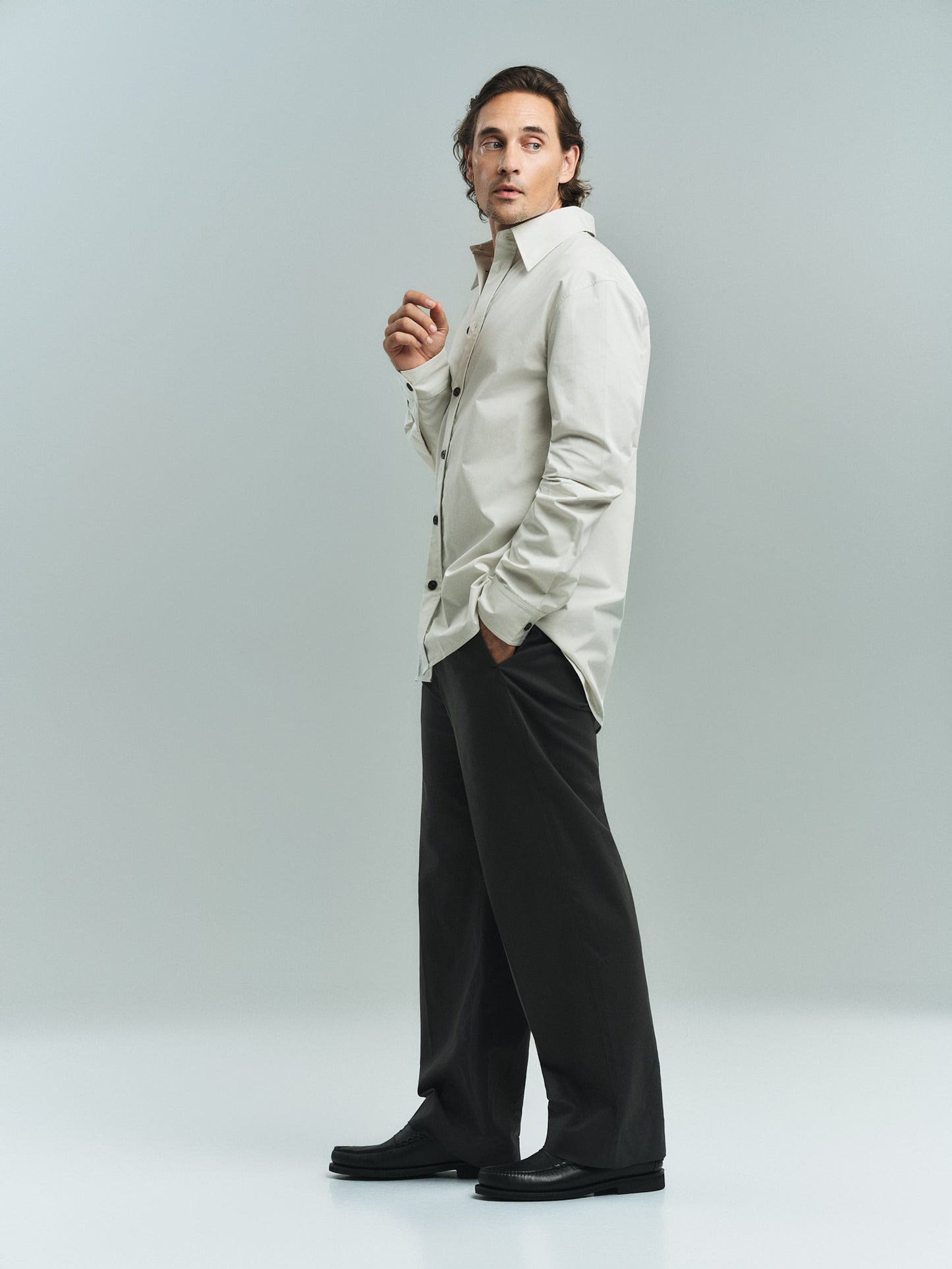 MIMIR COLUMN Trousers TROUSERS Grey/Woodland grey