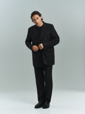 MIMIR FORM Suit Trousers TROUSERS Black/Affenpinscher