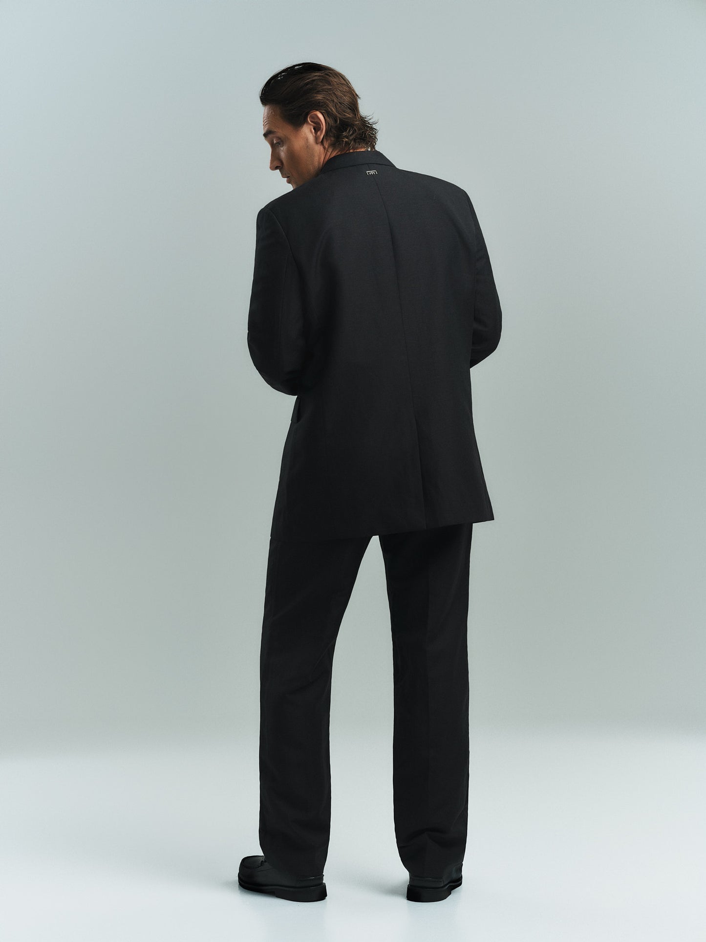 MIMIR FORM Suit Trousers TROUSERS Black/Affenpinscher