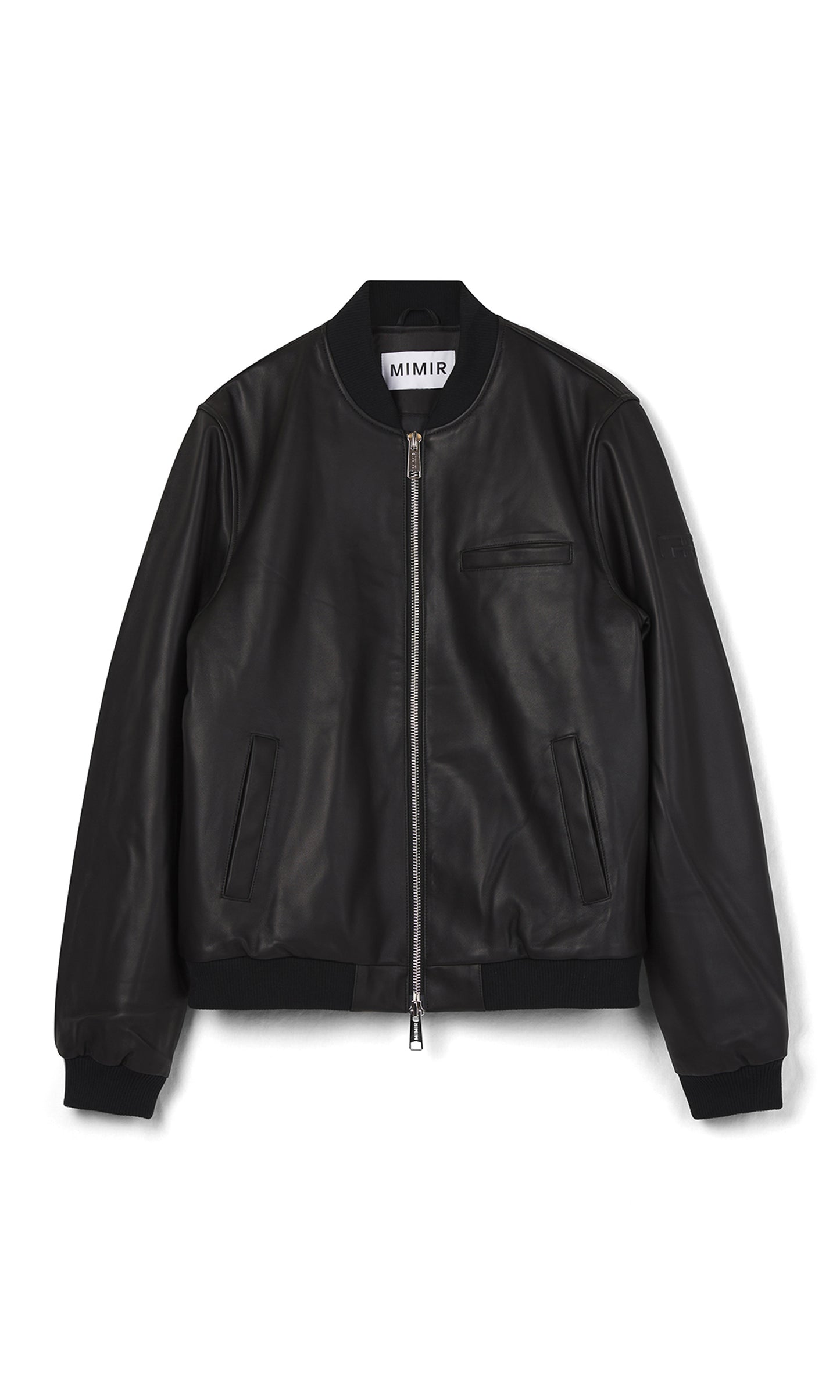 MIMIR HAVEN Leather Bomber OUTERWEAR Black/Affenpinscher
