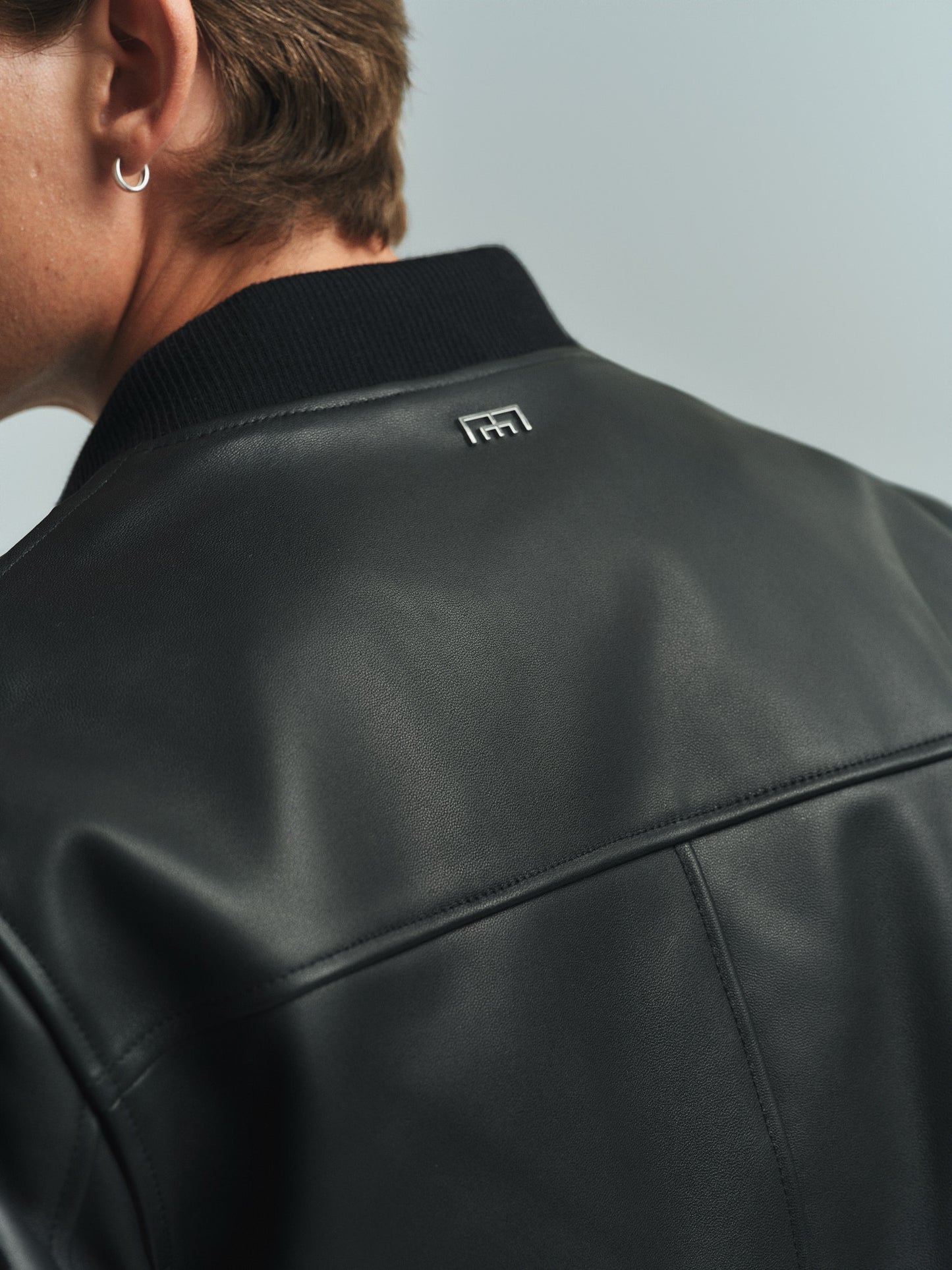 MIMIR HAVEN Leather Bomber OUTERWEAR Black/Affenpinscher