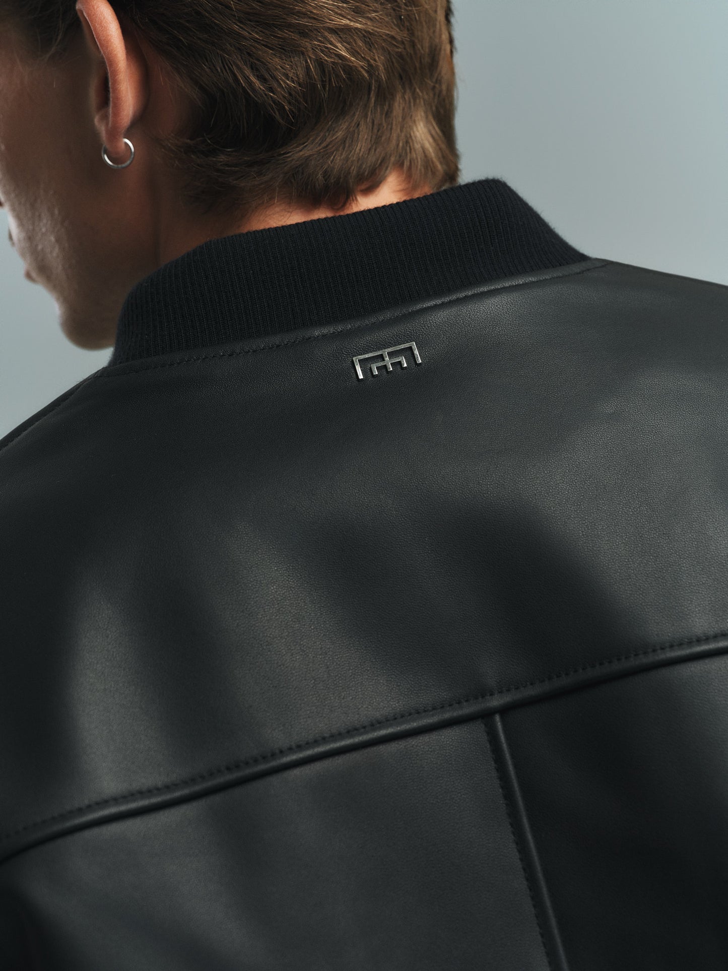 MIMIR HAVEN Leather Bomber OUTERWEAR Black/Affenpinscher