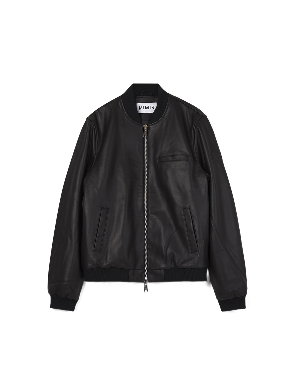 MIMIR HAVEN Leather Bomber OUTERWEAR Black/Affenpinscher