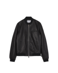 MIMIR HAVEN Leather Bomber OUTERWEAR Black/Affenpinscher