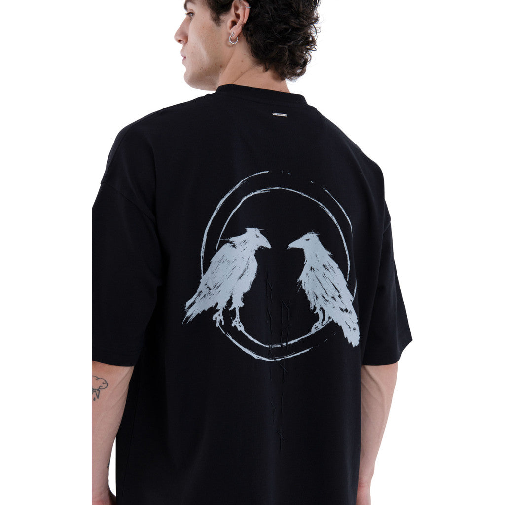 MIMIR HUGINN T-SHIRT T-SHIRT Black