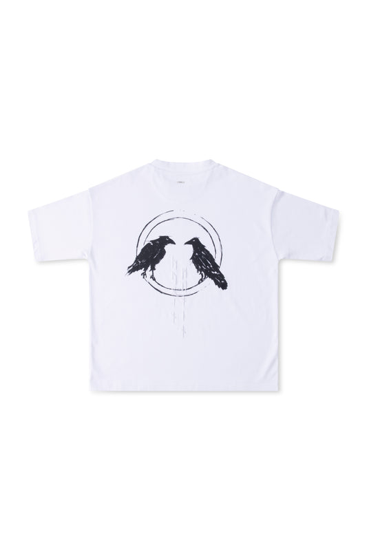 MIMIR HUGINN T-SHIRT T-SHIRT White