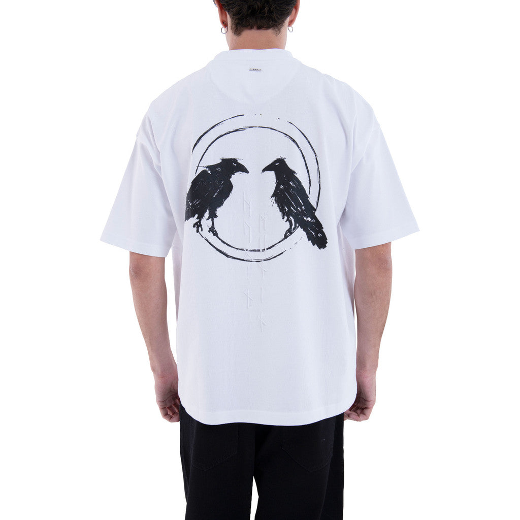MIMIR HUGINN T-SHIRT T-SHIRT White