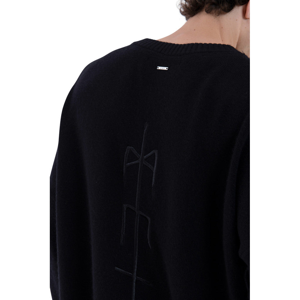 MIMIR MEMORY KNIT SWEATER  Black