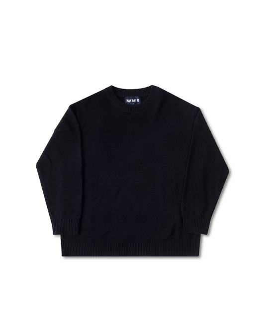 MIMIR MEMORY KNIT SWEATER  Black