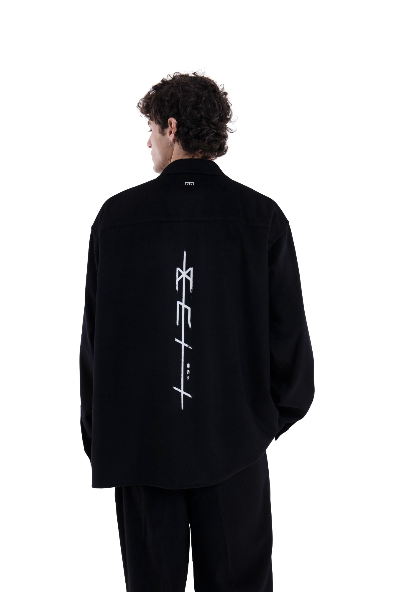 MIMIR MEMORY WOOL SILK SHIRT  Black
