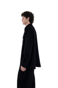 MIMIR MEMORY WOOL SILK SHIRT  Black