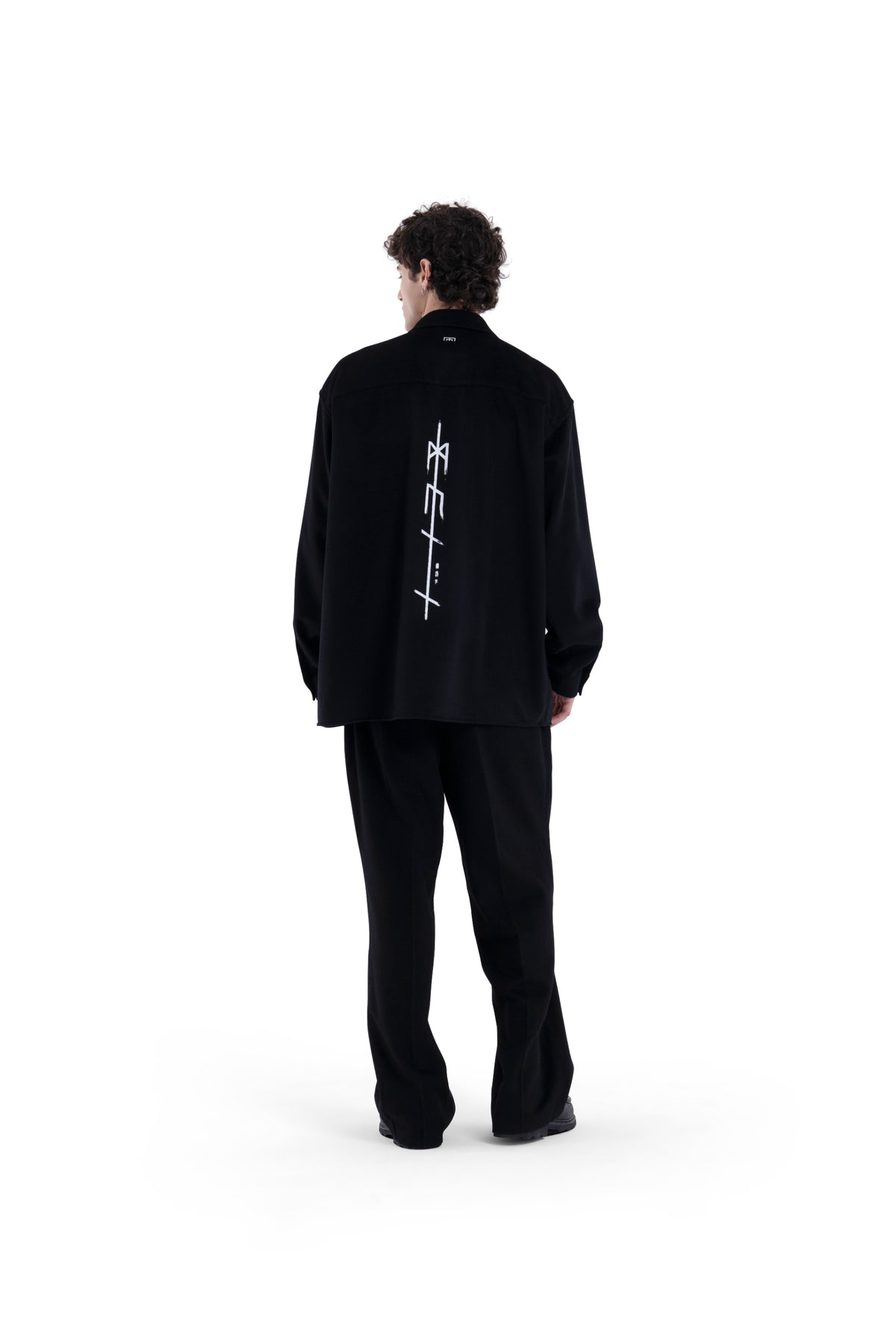 MIMIR MEMORY WOOL SILK SHIRT  Black