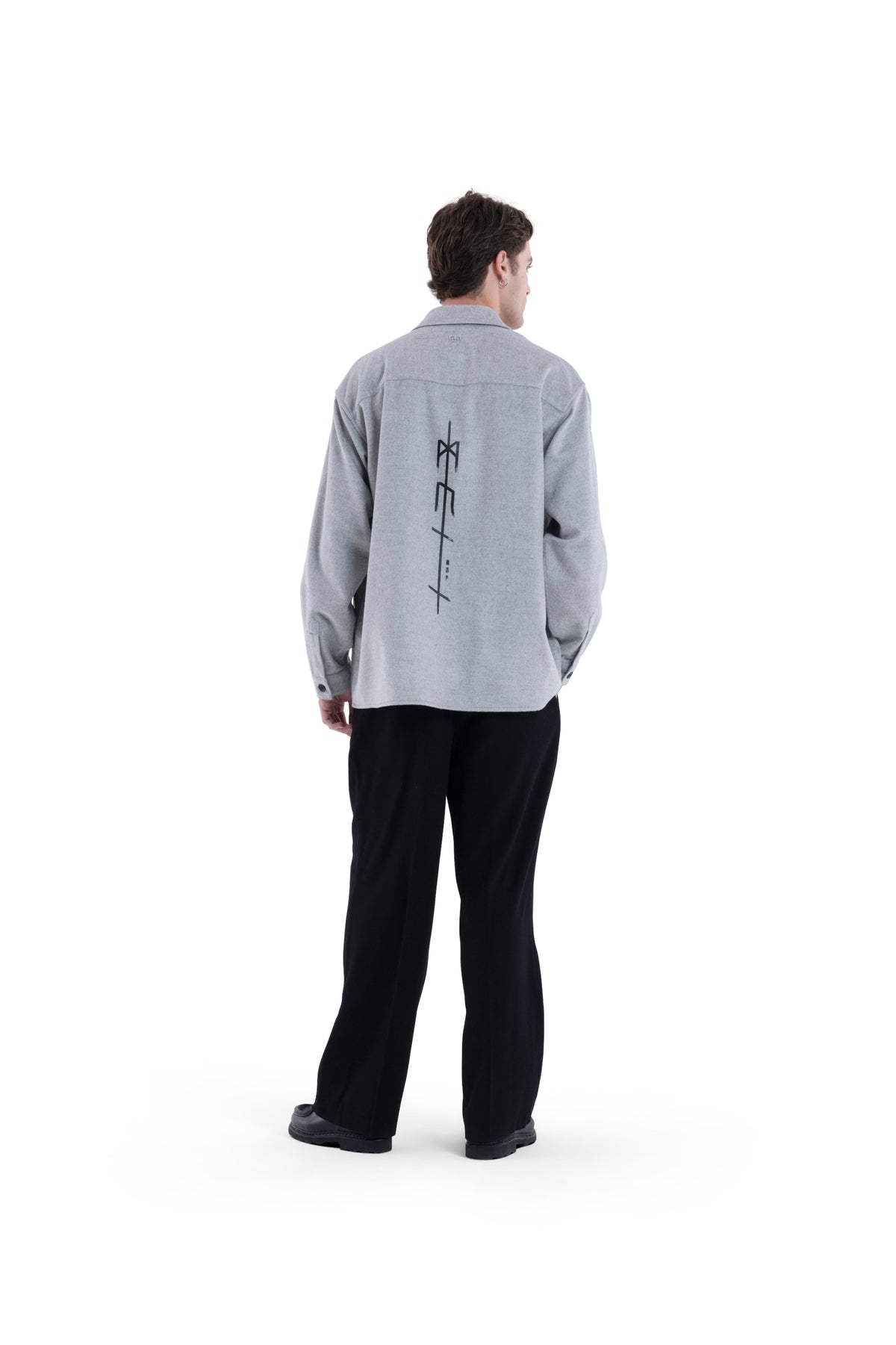 MIMIR MEMORY WOOL SILK SHIRT  Grey