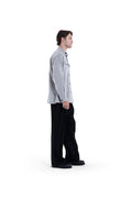 MIMIR MEMORY WOOL SILK SHIRT  Grey