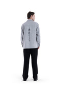 MIMIR MEMORY WOOL SILK SHIRT  Grey