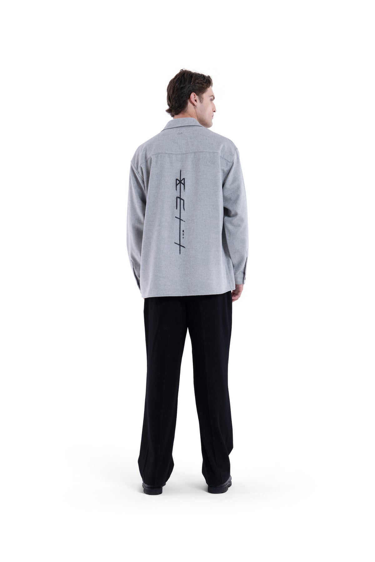 MIMIR MEMORY WOOL SILK SHIRT  Grey