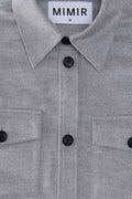 MIMIR MEMORY WOOL SILK SHIRT  Grey