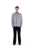 MIMIR MEMORY WOOL SILK SHIRT  Grey