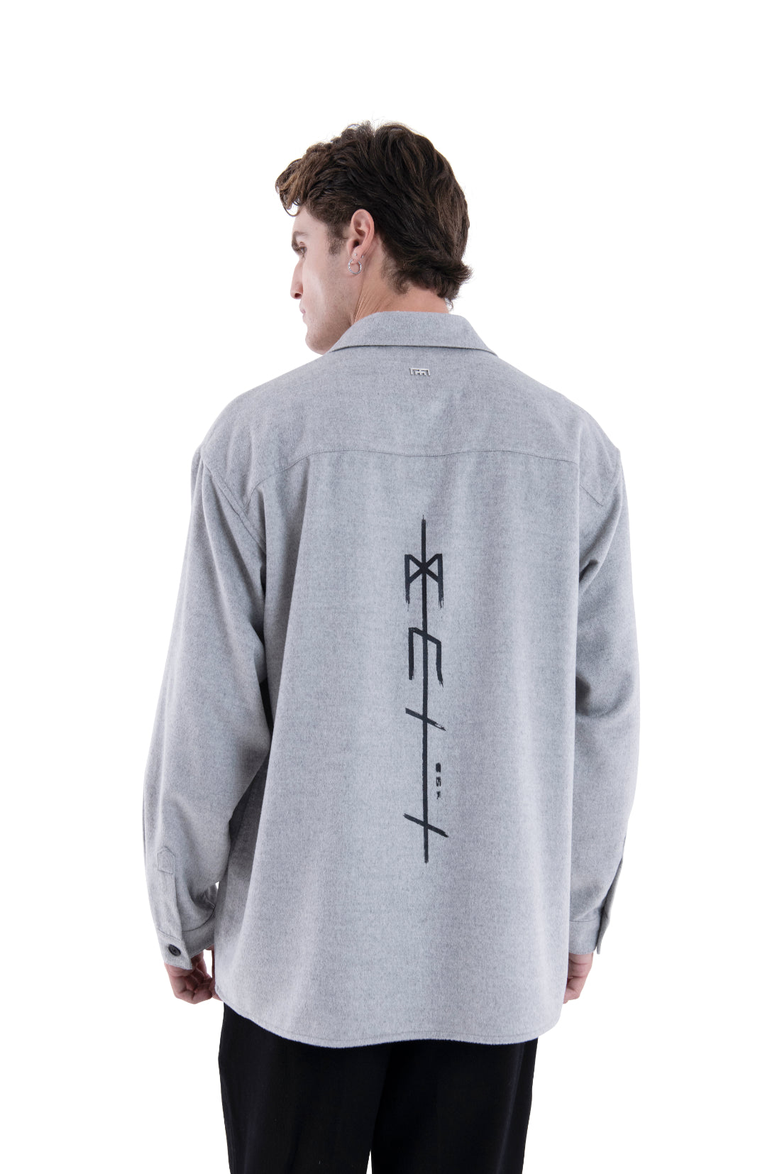 MIMIR MEMORY WOOL SILK SHIRT  Grey