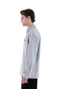 MIMIR MEMORY WOOL SILK SHIRT  Grey